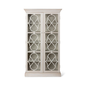 Adeline Wood Cabinet with Glass Doors