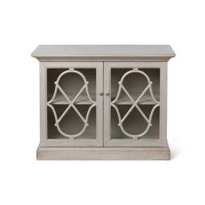 Adeline Wood Console with Glass Doors